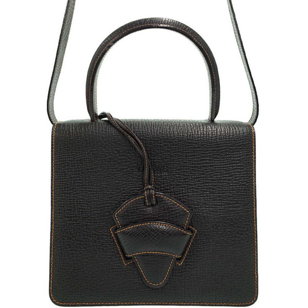 LOEWE Barcelona 2way Handbag Leather Shoulder Bag